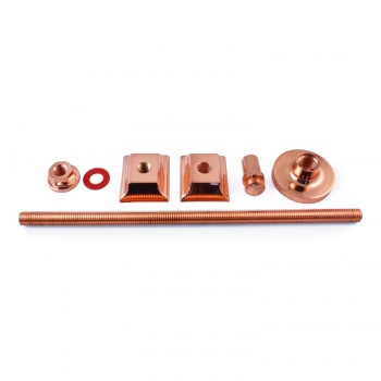 Cast Iron Radiator Luxury Wall Stay Bracket - Polished Copper